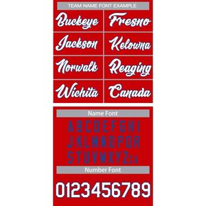 Custom Baseball Jersey Men Women Unisex Red Blue White Stitched Tackle Twill Button <b>Down</b> Plus Size Teamname 00 Sports Apparel - Product Image 5