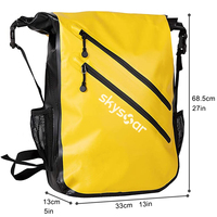 Sac à dos étanche en PVC avec logo personnalisé pour ordinateur portable, idéal pour les sports nautiques et les voyages de week-end