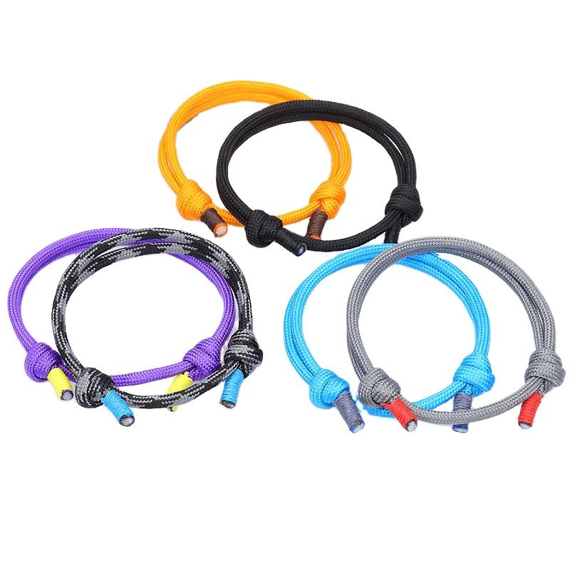 550 Survival Paracord Adjustable Bracelet Men Emergency Parachute