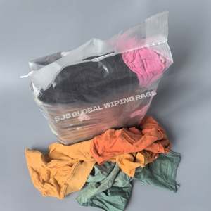 Trapo Industrial Multicolor Compactado 10 Kg, Trapos de Sudadera Reciclados, Trapos de Algodón Industriales de 25 kg para Limpieza - Product Image 1