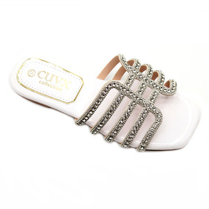 Sandales et pantoufles pour femmes de haute qualité, élégantes, respirantes, ornées de strass, décontractées, rétro, à bout ouvert, vente en gros - Product Image 3