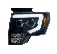 Accessoires pour pick-up 4x4, phare avant noir pour F150 09 10 11 12 13 14 2009 2010 2011 2012 2013 2014, phare LED