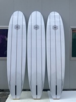 Planche de surf époxy personnalisée 3 bandes en bois Longboards Planches de surf EPS de haute qualité d'usine