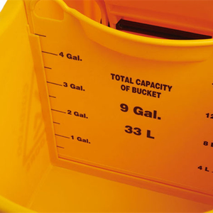 Seau de nettoyage en plastique multifonctionnel de 33 litres, chariot de concierge, essoreuse, seau de vadrouille - Product Image 2