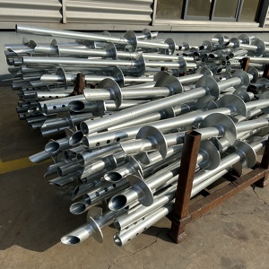 ระบบฐานราก<span class=keywords><strong>เหล็ก</strong></span>ชุบสังกะสีแบบจุ่มร้อน พร้อมเสาเข็มสกรูขนาด 2 7/8 นิ้ว สำหรับยึดคอนกรีต - Product Image 3