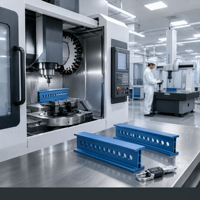 Composants structurels en aluminium usinés avec précision par CNC, profil d'extrusion à tolérance serrée pour l'aérospatiale, le médical et le semi-conducteur