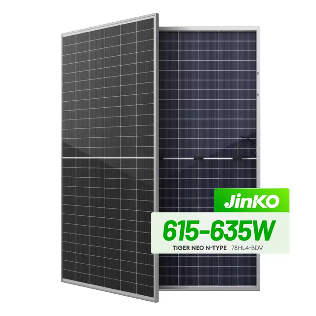 Jinko Tiger Neo N-Type 78HL4-BDV jinko Solar Panels 615-630 Watt BIFACIAL 615W 620W 625W 623W with 30mm Frame Good Price