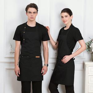 Tablier publicitaire rembourré en polyester, réglable, de style coréen, avec sangle anti-salissure, pour le nettoyage et l'impression - Product Image 2