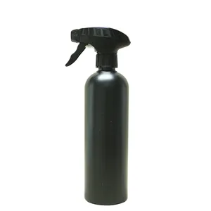 All-Purpose HDPE Round Black Professional 16oz Heavy Duty Spray Bottles With Adjustable Nozzle