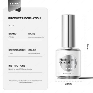 JTING Fresh Drop Platinum Crystal Cat Eye Gel, Esmalte de Uñas con Efecto Magnético de Una Sola Capa, Sin Grisacencias, Sin HEMA, OEM ODM - Product Image 6