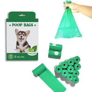 Bolsas al por mayor para excrementos de perro, portátiles, de paja de trigo, suministros de limpieza para mascotas, bolsas de basura para mascotas, estilo popular, bolsas biodegradables para excrementos de perro. - Product Image 3