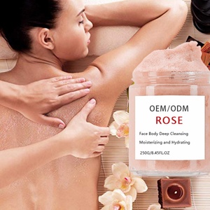 Crème exfoliante hydratante pour le corps à la rose, personnalisable avec logo d'usine OEM, à base d'huile d'amande douce, pour le soin de la peau du visage et du corps - Product Image 6