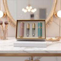 Flacons Compte-Gouttes Vides de Luxe en Verre Transparent pour Échantillons de Parfum, Ronds, 2ml, 3ml, 5ml, 10ml, Chic et de Luxe, Vente en Gros avec MOQ de 100 Pièces