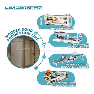 קו ייצור דלת מעץ אוטומטי עם ארבעה צדדים מסור קצה מנעול כרסום ציר - Product Image 2