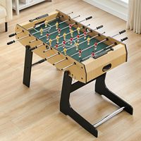 Table de football pliable et personnalisable pour divertissement intérieur, jeu de soccer de table de 12 mètres en MDF, machine de football pour deux joueurs