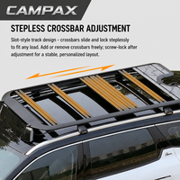Porte-bagages de toit en alliage d'aluminium, capacité 250 kg, installation facile sans perçage, compatible BYD Equation Leopard 3 tout-terrain