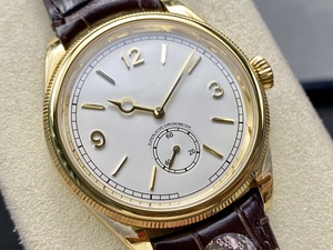 Reloj Mecánico de Lujo de Súper Calidad, 40 mm, 8+ de Fábrica, Acero 904, Movimiento ETA 7140, 52-509, Esfera Blanca Dorada, Reloj 1908 - Product Image 2