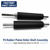 Harga Pabrik Rol Platen Karet PU Anti Selip dengan Poros CNC untuk Mesin Pencetak Label Thermal Desktop