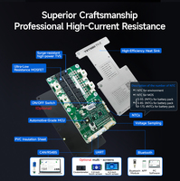 Placa BMS Inteligente Bluetooth TDT con Pantalla LCD, 4S-17S, 24V 36V 48V 60V 72V 80Ah 150Ah 200Ah, para Paquetes de Baterías de Litio LiFePO4 y Li-ion
