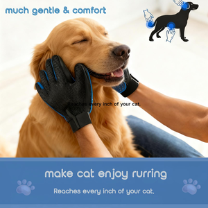 Gant de toilettage pour animaux de compagnie, chien, chat, pour enlever la saleté et les poils, gant de bain pour animaux de compagnie - Product Image 5