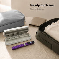 Étui de rangement compact pour stylos à injection personnalisés V2/V3/V4 – Boîte de protection et organisateur pour voyage, maison et organisation quotidienne