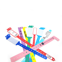 Bracelet d'identification réglable imperméable RFID en plastique souple jetable pour patients d'hôpital