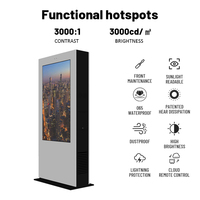 Pantalla LED Publicitaria Vertical para Exteriores, 4k, IP65, Impermeable, Sin Táctil, para Centros Comerciales, Calles y Uso Comercial