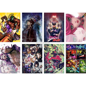 Ensemble de 8 affiches en relief Anime Azur Lane, impressions murales HD non encadrées de 42x29cm avec texture en relief tactile - Product Image 6