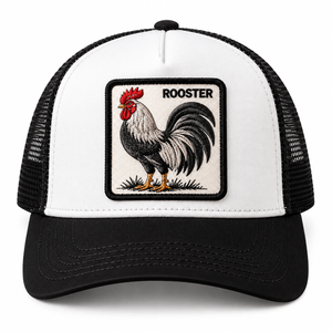 Gorras Trucker de Malla de 5 Paneles Personalizadas al por Mayor, Transpirables, de Espuma Premium de Alta Calidad con Logotipo de Gallo - Product Image 3