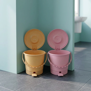 Poubelle ronde en plastique de taille moyenne 12L avec pédale, design détachable, pour la maison ou la cuisine NDURO - Product Image 4