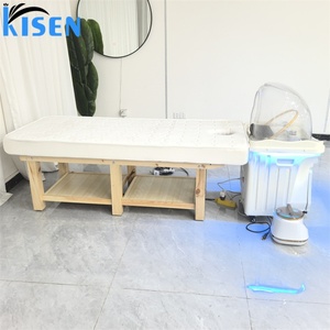 Table de Salon Mobile Kisen avec Bac à Shampooing et Lit de Thérapie Capillaire pour Salon de Beauté – Conception Sans Tuyau, Facile à Nettoyer et Compacte - Product Image 2
