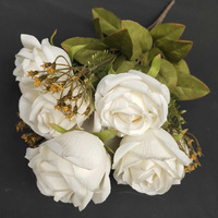 Große künstliche Rosen blumen Gefälschte Seiden rosen Blumen mit Stielen Rot für Hochzeit Braut dekor Innen dekor