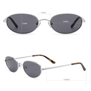 Occhiali da Sole in Metallo Ovali di Alta Qualità, Fatti a Mano in Giappone, Design Italiano Vintage, Lunettes Gafas Personalizadas <span class=keywords><strong>Bottega</strong></span> Slim - Product Image 1