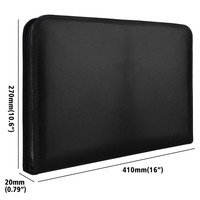 Carpeta de Archivos Familiar Transparente de 24 Bolsillos para Oficina en Casa, Segura contra Incendios, Tipo Acordeón, con Cierre, para Documentos Importantes