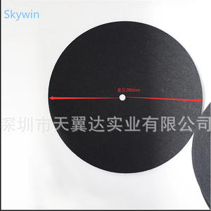 Coussin en feutre de laine 280 mm pour tourne-disques, protection antidérapante pour lecteurs de vinyle - Product Image 5