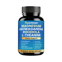 OEM 15 en 1 Capsules de Complexe de Glycinate et Citrate de Magnésium, Suppléments pour le Sommeil, Capsules d'Ashwagandha, L-Théanine, Rhodiola Rosea