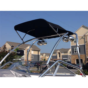 Auvent noir version 1470V O-TB5-1470V pour yacht, bateau, sports nautiques et ski nautique, tubes remorquables, auvent de toit pour activités nautiques - Product Image 1