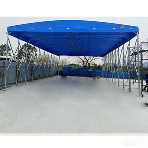 Foldable Push Pull awning <b>tent</b> manufacturer PVC Waterproof Windproof Movable Canopy Outdoor <b>large</b>-scale storage <b>tent</b> - Product Image 3