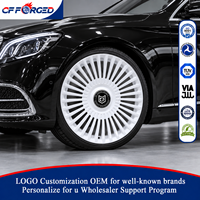 Jantes de voiture en alliage forgé multi-rayons de haute qualité personnalisées, 20, 21, 22 pouces, blanc brillant, 5x112, pour Maybach Classe S W222