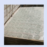 Couverture de lumière ronde en verre trempé découpé au laser ultra-clair de 49 mm pour l'impression sérigraphique, idéale pour l'éclairage LED et l'utilisation en instrument de mesure