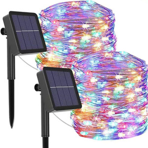 <span class=keywords><strong>Guirnalda</strong></span> de luces decorativas de Navidad para exteriores <span class=keywords><strong>LED</strong></span>, <span class=keywords><strong>guirnalda</strong></span> de fiesta de jardín con energía <span class=keywords><strong>Solar</strong></span> impermeable para temporada festiva - Product Image 6