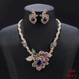 Conjunto de Joyería XUPING, Venta al por Mayor en Dubái, Diamantes Artificiales, Estilo Moderno y Lujoso, Joyería de Novia para Boda - Product Image 6