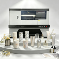 Imprimante UV à jet d'encre haute résolution avec CMYK pour métal, plastique, verre, céramique, tasses, gobelets, mugs, bouteilles, contenants cylindriques