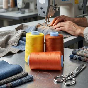 <span class=keywords><strong>Fil</strong></span> à coudre 100 % polyester haute ténacité teint en usine 40s/2 5000 mètres, plusieurs couleurs, pour machine à coudre et vêtements - Product Image 2