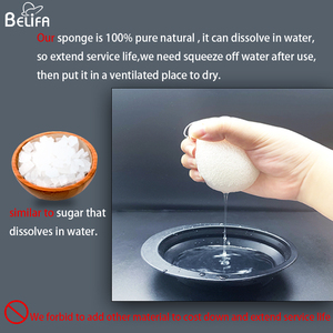Silifa-éponge de bain exfoliante pour bébé, naturelle, shiataki konjac, nettoyante pour le corps - Product Image 5