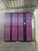 Casier en acier intelligent Armoire en métal Casier à bagages intelligent Casier électronique intelligent pour colis express de supermarché