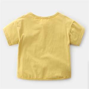 Vêtements de boutique pour enfants en gros, dernières tendances coréennes, t-shirts unis pour garçons, fournisseur chinois - Product Image 6