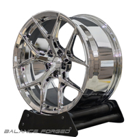 Jantes forgées HF5 Triple Chrome Brillant 18 19 20 21 pouces 5 branches en Y à déport profond Sportives Légères 5x120 5x114.3 pour F80 M4