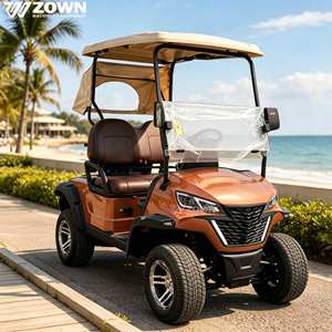Voiturette de golf électrique 4 places, couleur personnalisée OEM, pour transport en hôtel ou parc paysager - Product Image 1