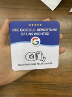 Autocollant NFC Google Review One Tap, carte de commentaires multilingue pour café, restaurant, bar, hôtel, commerce de détail, retour d'expérience client
